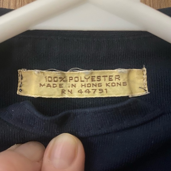 Vintage navy trench coat. - Picture 7 of 9